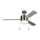 52" Ceiling Fan<br /><span style="color:#4AB0CE;">Entrega: 4-10 dias en USA</span><br /><span style="color:#4AB0CE;font-size:60%;">PREGUNTE POR ENTREGA EN PANAMA</span><br />Collection: Syrus<br />Finish: Brushed Steel