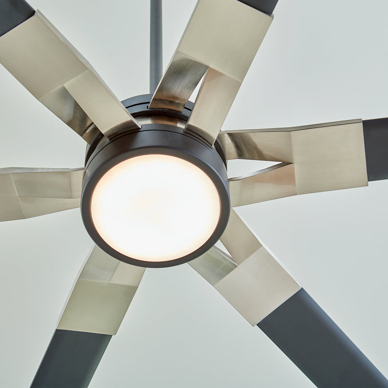 Visual Comfort Fan - 6LFR96MBKD - 96``Ceiling Fan - Loft 96 - Midnight Black