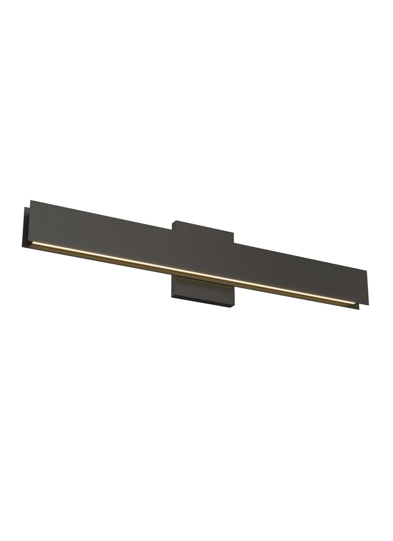 Visual Comfort Modern - 700BCBAU24B-LED930 - LED Bath - Bau - Nightshade Black