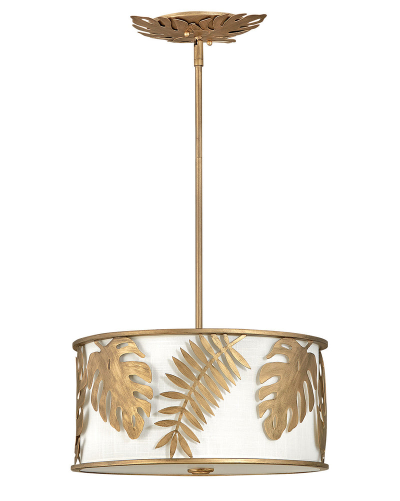 Fredrick Ramond - FR35104BNG - LED Foyer Pendant - Botanica - Burnished Gold