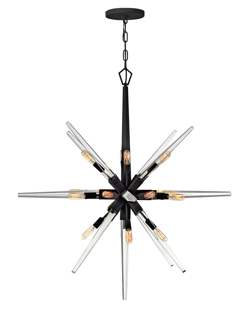 Fredrick Ramond - FR47408BLK - LED Chandelier - Ariel - Black