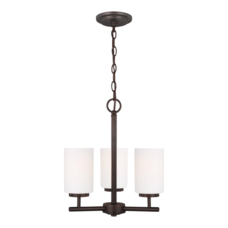 Generation Lighting - 31160EN3-710 - Three Light Chandelier - Oslo - Bronze