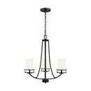 Generation Lighting - 3121603-112 - Three Light Chandelier - Robie - Midnight Black