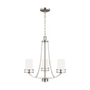 Generation Lighting - 3121603-962 - Three Light Chandelier - Robie - Brushed Nickel