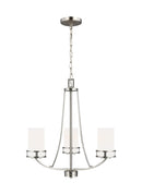 Generation Lighting - 3121603EN3-962 - Three Light Chandelier - Robie - Brushed Nickel