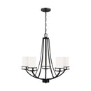 Generation Lighting - 3121605-112 - Five Light Chandelier - Robie - Midnight Black