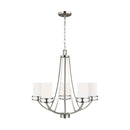 Generation Lighting - 3121605-962 - Five Light Chandelier - Robie - Brushed Nickel