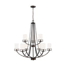 Generation Lighting - 3121609-710 - Nine Light Chandelier - Robie - Bronze