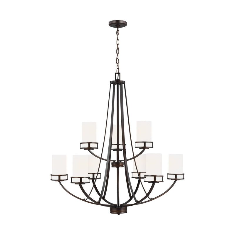 Generation Lighting - 3121609-710 - Nine Light Chandelier - Robie - Bronze