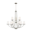Generation Lighting - 3121609-962 - Nine Light Chandelier - Robie - Brushed Nickel