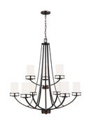 Generation Lighting - 3121609EN3-710 - Nine Light Chandelier - Robie - Bronze
