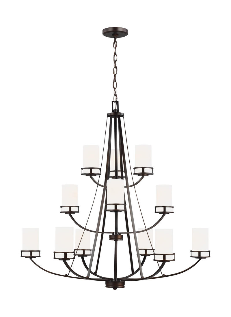 Generation Lighting - 3121612EN3-710 - 12 Light Chandelier - Robie - Bronze