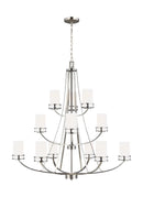 Generation Lighting - 3121612EN3-962 - 12 Light Chandelier - Robie - Brushed Nickel
