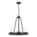 Generation Lighting - 3130703-112 - Three Light Chandelier - Kemal - Midnight Black