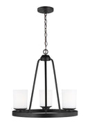 Generation Lighting - 3130703EN3-112 - Three Light Chandelier - Kemal - Midnight Black