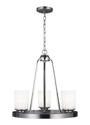 Generation Lighting - 3130703EN3-962 - Three Light Chandelier - Kemal - Brushed Nickel