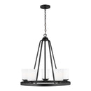 Generation Lighting - 3130705-112 - Five Light Chandelier - Kemal - Midnight Black