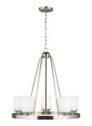 Generation Lighting - 3130705EN3-962 - Five Light Chandelier - Kemal - Brushed Nickel