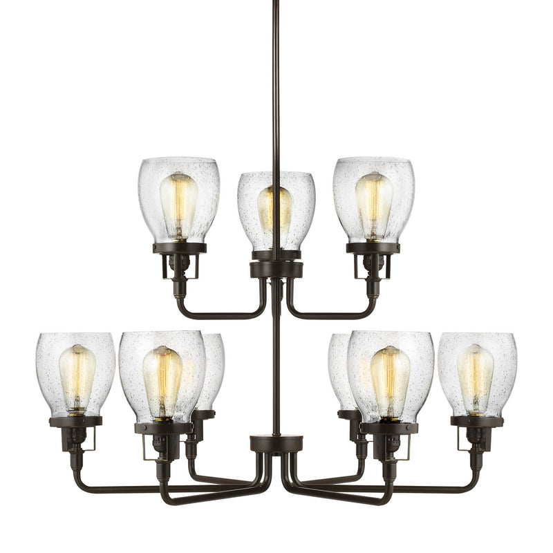 Generation Lighting - 3214509-710 - Nine Light Chandelier - Belton - Bronze