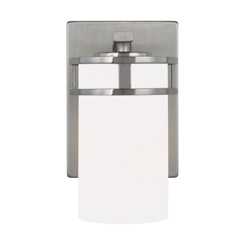 Generation Lighting - 4121601-962 - One Light Wall / Bath Sconce - Robie - Brushed Nickel