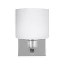 One Light Wall / Bath Sconce<br /><span style="color:#4AB0CE;">Entrega: 4-10 dias en USA</span><br /><span style="color:#4AB0CE;font-size:60%;">PREGUNTE POR ENTREGA EN PANAMA</span><br />Collection: Canfield<br />Finish: Chrome