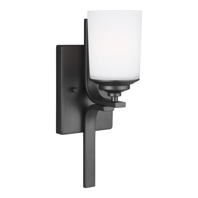 Generation Lighting - 4130701-112 - One Light Wall / Bath Sconce - Kemal - Midnight Black