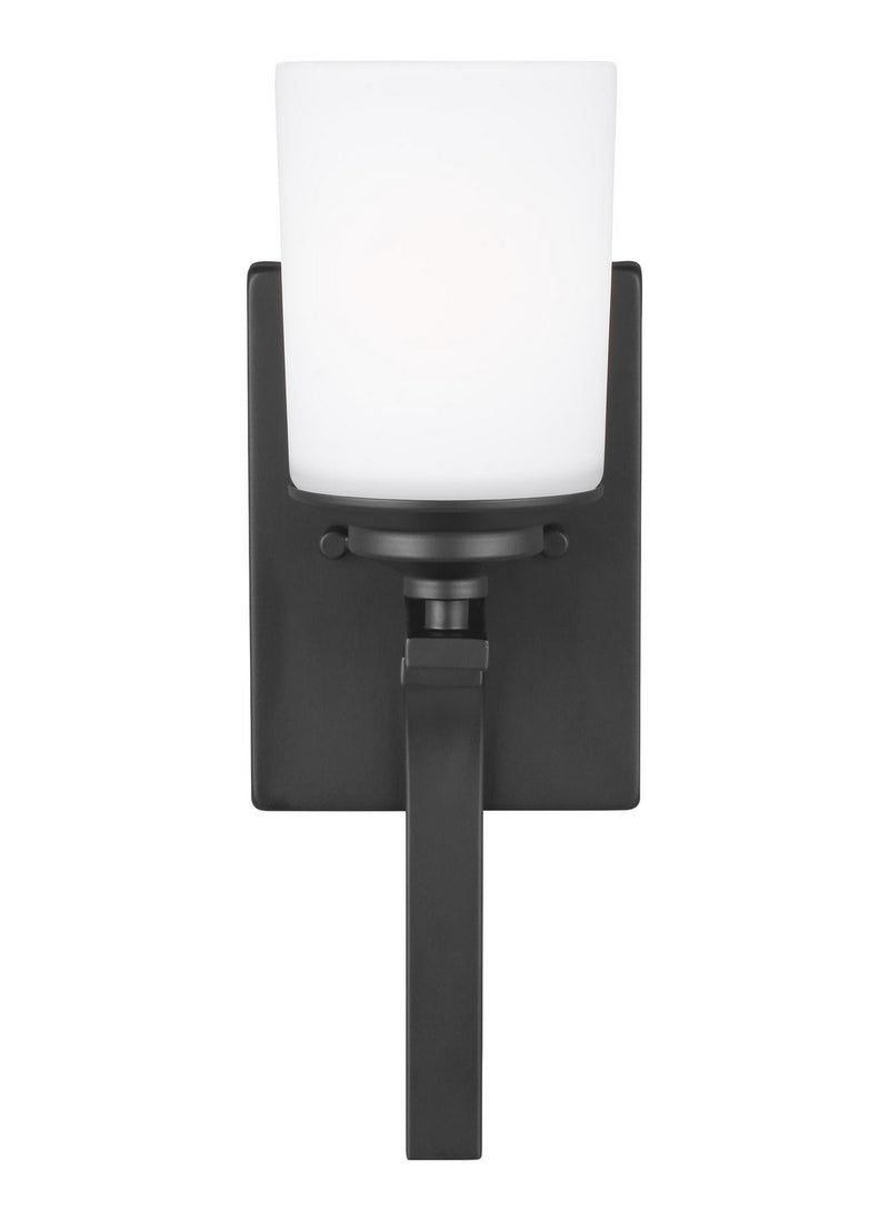 Generation Lighting - 4130701EN3-112 - One Light Wall / Bath Sconce - Kemal - Midnight Black