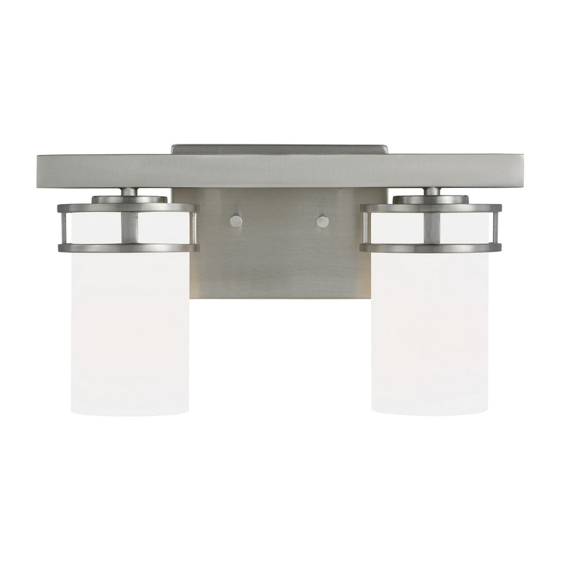 Generation Lighting - 4421602-962 - Two Light Wall / Bath - Robie - Brushed Nickel