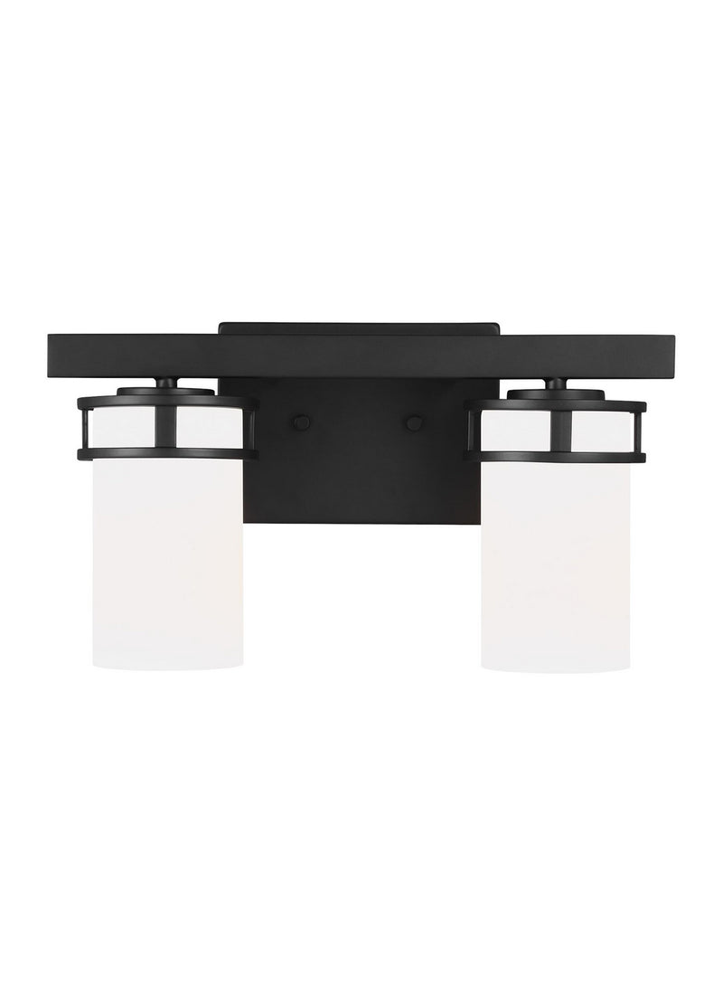 Generation Lighting - 4421602EN3-112 - Two Light Wall / Bath - Robie - Midnight Black