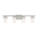 Generation Lighting - 4421604-962 - Four Light Wall / Bath - Robie - Brushed Nickel