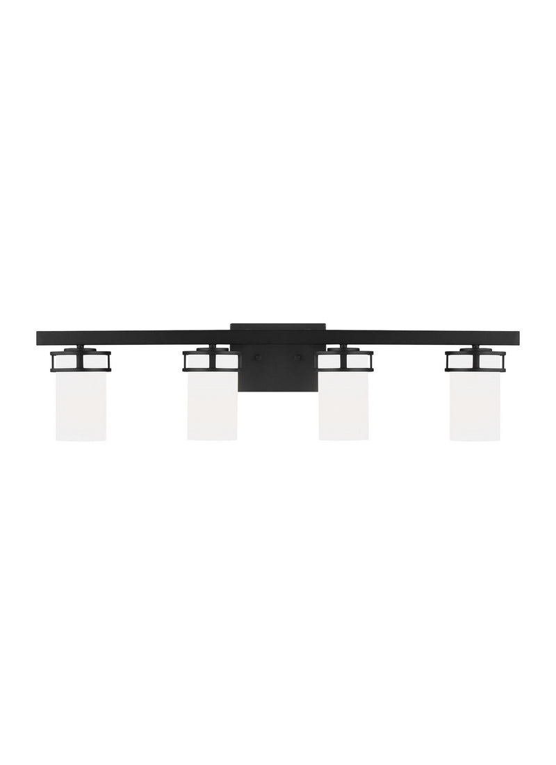 Generation Lighting - 4421604EN3-112 - Four Light Wall / Bath - Robie - Midnight Black