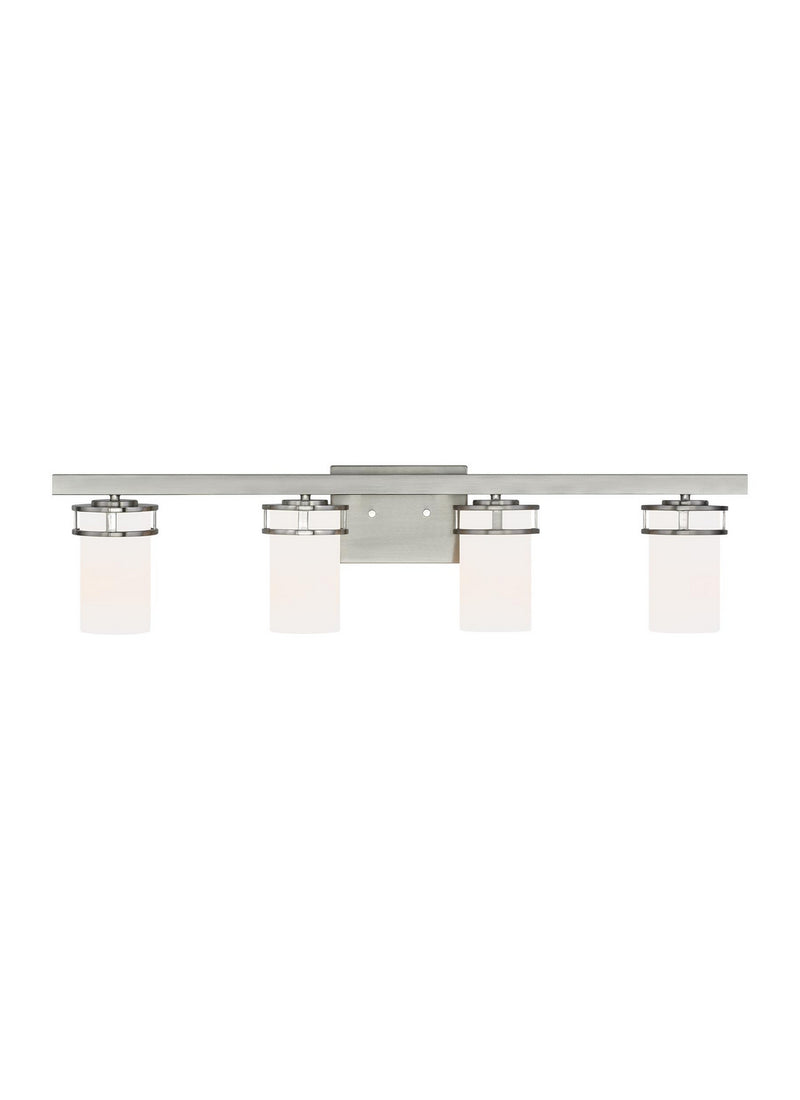 Generation Lighting - 4421604EN3-962 - Four Light Wall / Bath - Robie - Brushed Nickel