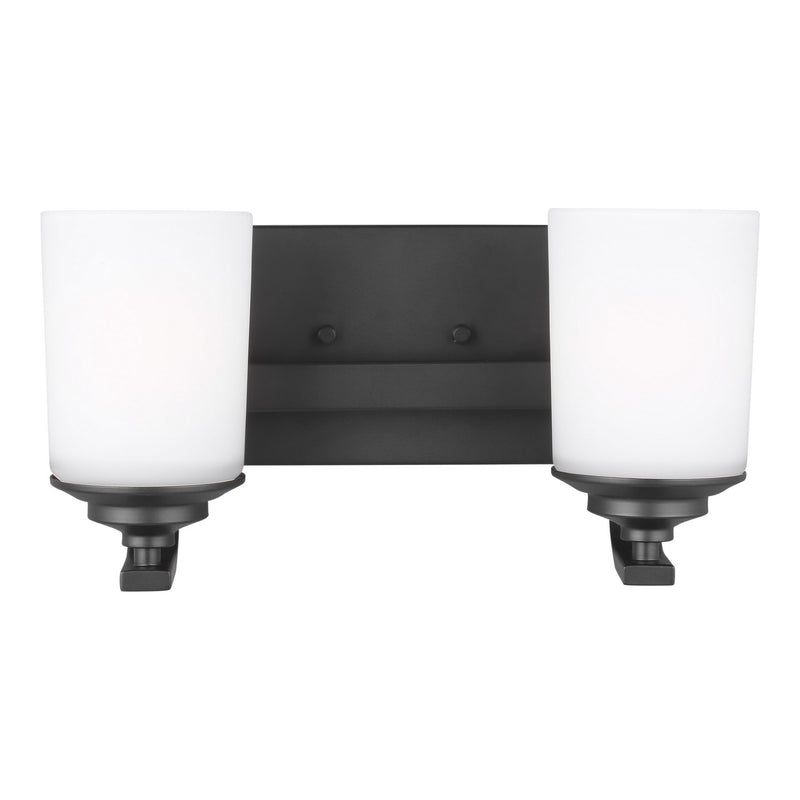 Generation Lighting - 4430702-112 - Two Light Wall / Bath - Kemal - Midnight Black