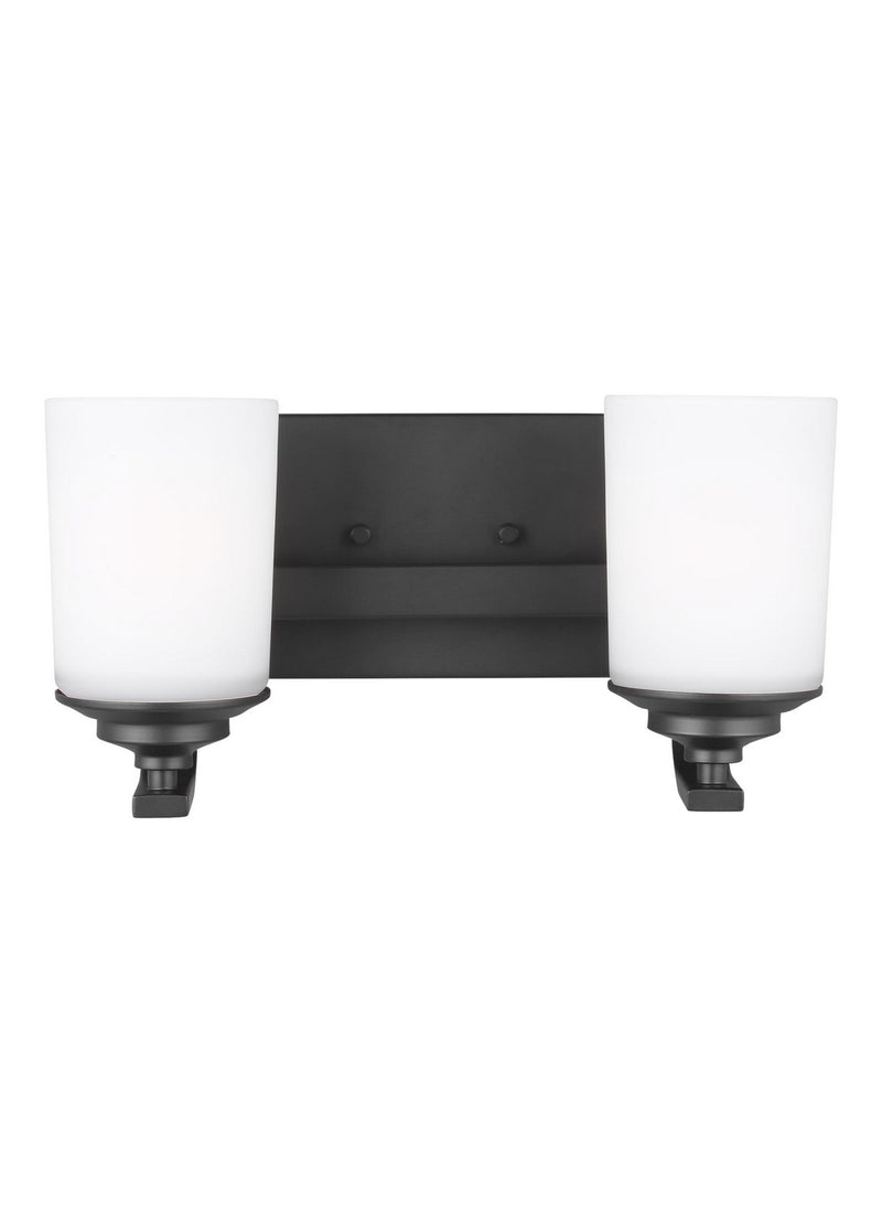 Generation Lighting - 4430702EN3-112 - Two Light Wall / Bath - Kemal - Midnight Black