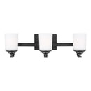 Generation Lighting - 4430703-112 - Three Light Wall / Bath - Kemal - Midnight Black
