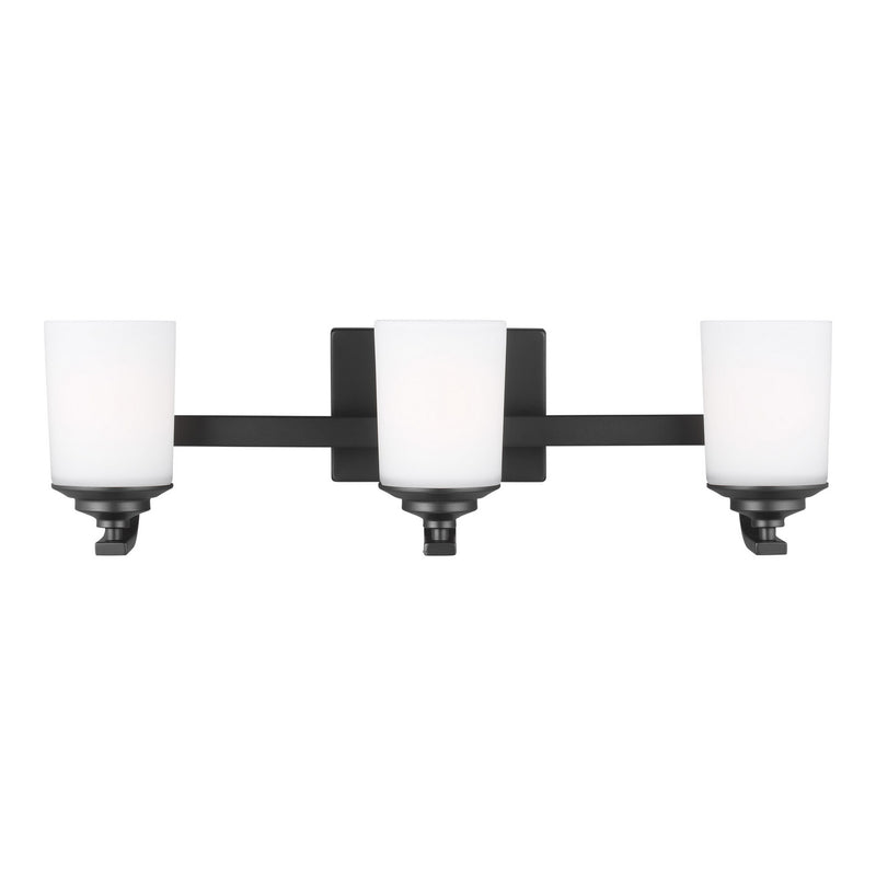 Generation Lighting - 4430703-112 - Three Light Wall / Bath - Kemal - Midnight Black