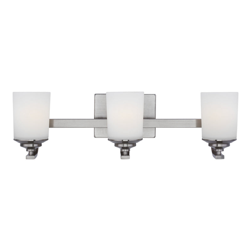 Generation Lighting - 4430703-962 - Three Light Wall / Bath - Kemal - Brushed Nickel