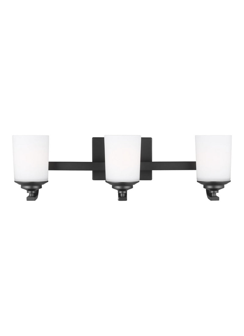 Generation Lighting - 4430703EN3-112 - Three Light Wall / Bath - Kemal - Midnight Black
