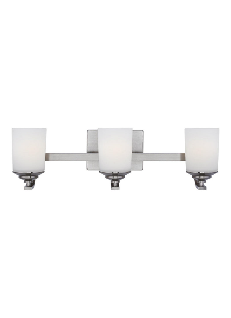 Generation Lighting - 4430703EN3-962 - Three Light Wall / Bath - Kemal - Brushed Nickel