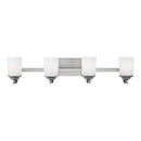 Generation Lighting - 4430704-962 - Four Light Wall / Bath - Kemal - Brushed Nickel