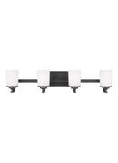 Generation Lighting - 4430704EN3-112 - Four Light Wall / Bath - Kemal - Midnight Black