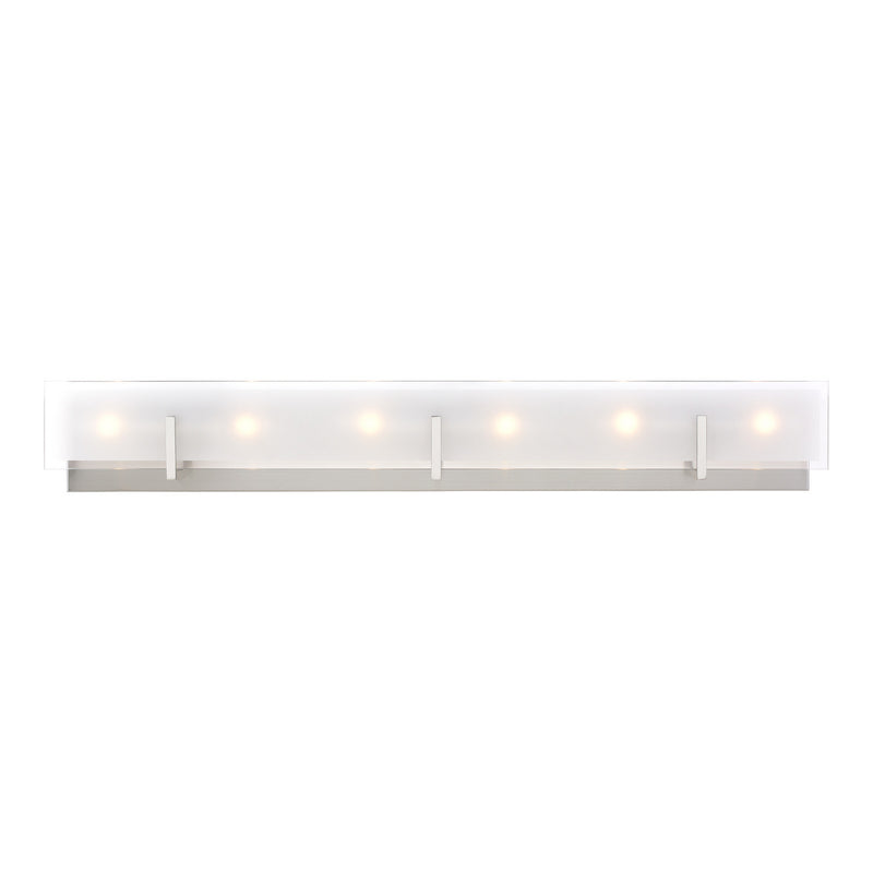 Visual Comfort Studio - 4430806EN-962 - Six Light Wall / Bath - Syll - Brushed Nickel