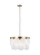 Visual Comfort Studio - 5102506EN-848 - Six Light Pendant - Mellita - Satin Brass