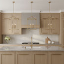 Generation Lighting - 5115004-848 - Four Light Hall / Foyer Pendant - Perryton - Satin Brass