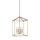 Generation Lighting - 5115004-848 - Four Light Hall / Foyer Pendant - Perryton - Satin Brass