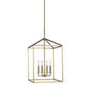 Four Light Hall / Foyer Pendant<br /><span style="color:#4AB0CE;">Entrega: 4-10 dias en USA</span><br /><span style="color:#4AB0CE;font-size:60%;">PREGUNTE POR ENTREGA EN PANAMA</span><br />Collection: Perryton<br />Finish: Satin Brass
