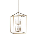 Generation Lighting - 5115008-848 - Eight Light Hall / Foyer Pendant - Perryton - Satin Brass