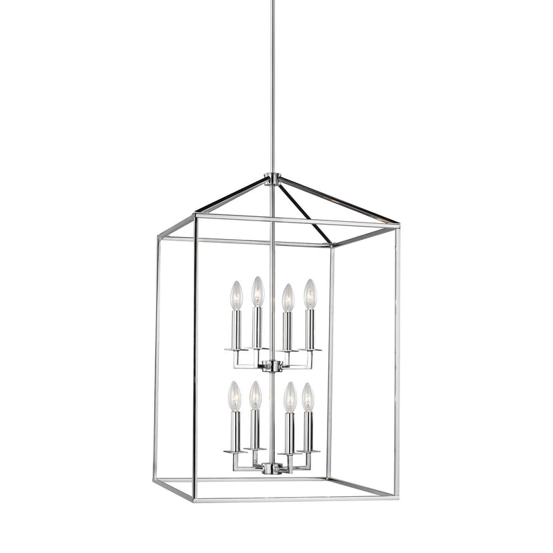 Generation Lighting - 5115008EN-05 - Eight Light Hall / Foyer - Perryton - Chrome