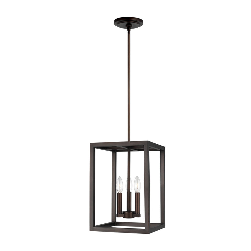 Generation Lighting. - 5134503-710 - Three Light Hall / Foyer Pendant - Moffet Street - Bronze