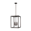 Generation Lighting - 5134504-710 - Four Light Hall / Foyer Pendant - Moffet Street - Bronze